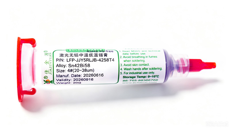 LFP-JJY5RLJB-4258 激光無鉛中溫低溫錫膏